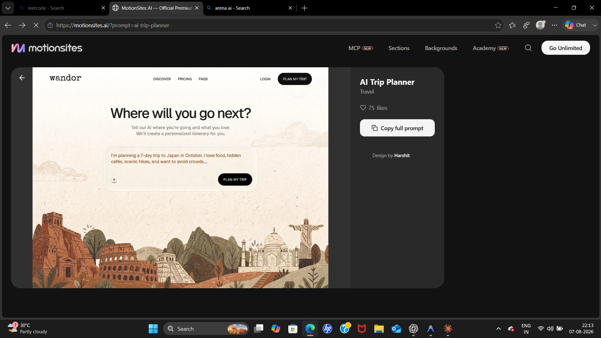 Professional Portfolio — Template